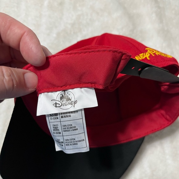 Disney Mickey Mouse W/ Ears “Oh Boy!” Disney Parks Red Hat Size Toddlers - Picture 8 of 9